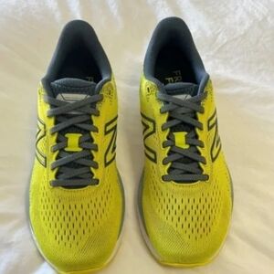 Running shoes in yellow